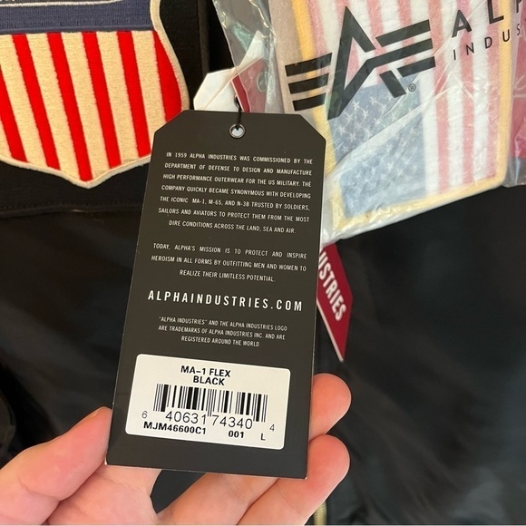 NWT Mitchell & Ness X Alpha Industries MA-1 Flex Bomber Jacket - Picture 6 of 8